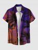 Coconut Tree Ombre Sky Print Plus Size Matching Hawaii Beach Outfit For Couples -  
