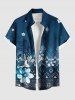 Hibiscus Flower Ethnic Graphic Print Plus Size Matching Hawaii Beach Outfit For Couples -  