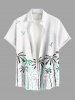 Coconut Tree Bird Rain Drop Print Plus Size Matching Hawaii Beach Outfit For Couples -  