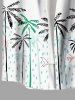 Coconut Tree Bird Rain Drop Print Plus Size Matching Hawaii Beach Outfit For Couples -  