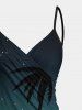 Coconut Tree Dip Dye Ombre Galaxy Print Plus Size Matching Hawaii Beach Outfit For Couples -  