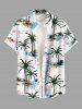 Coconut Tree Flamingo Print Plus Size Matching Hawaii Beach Outfit For Couples -  