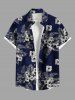 Hibiscus Flowers Tropical Leaf Print Plus Size Matching Hawaii Beach Outfit For Couples -  