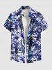 Hibiscus Flowers Leaf Tropical Leaf Print Plus Size Matching Hawaii Beach Outfit For Couples -  