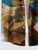 Cool Duck Sea River Print Plus Size Matching Hawaii Beach Outfit For Couples -  