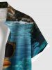 Cool Duck Sea River Print Plus Size Matching Hawaii Beach Outfit For Couples -  