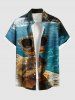 Cool Duck Sea River Print Plus Size Matching Hawaii Beach Outfit For Couples -  
