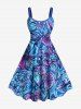 Hibiscus Flowers Leaf Snail Print Plus Size Matching Hawaii Beach Outfit For Couples -  