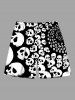 Halloween Skull Print Plus Size Matching Outfit For Couples -  