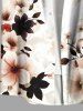 Flowers Leaf Print Plus Size Matching Hawaii Beach Outfit For Couples -  