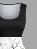 Tenue d'Halloween grande taille assortie pour couples, motif citrouille, fantôme, mariée, marié, couronne, chauve-souris, arbre - Noir 