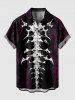 Halloween Skeleton Print Plus Size Matching Outfit For Couples -  