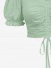 Flowers Tropical Leaf Print Plus Size Matching Hawaii Beach Outfit For Couples -  
