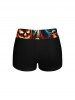 Skull Pumpkin Wizard Bat Castle Print Halloween Boyleg Tankini Swimsuit (Adjustable Shoulder Strap) -  