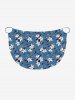 Ombre Flower Leaf Print Plus Size Matching Hawaii Beach Outfit For Couples -  