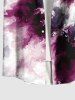 Spiral Tie Dye Print Plus Size Matching Hawaii Beach Outfit For Couples -  