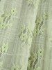 Floral Lace Panel Twist A Line Dress -  
