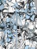 Matching Hawaii Shirt and Romper Plus Size Beach Outfit Flowers Leaf Printed for Couples -  