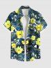 Flowers Tropical Leaf Print Plus Size Matching Hawaii Beach Outfit For Couples -  