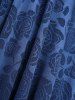 Rose Mesh Lace Up Panel Cold Shoulder Top and High Waisted 3D Print Leggings Plus Size Outfit -  