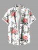 Coconut Tree Flowers Tropical Leaf Parrot Print Plus Size Matching Hawaii Beach Outfit For Couples -  