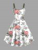 Coconut Tree Flowers Tropical Leaf Parrot Print Plus Size Matching Hawaii Beach Outfit For Couples -  