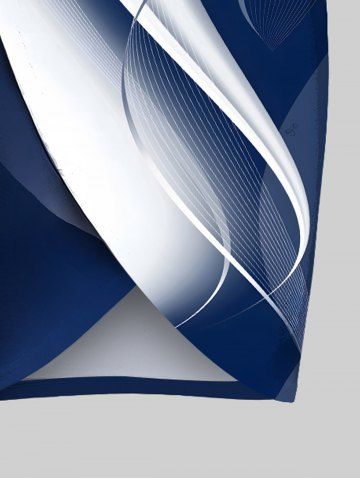 Curve Ombre Light Beam Print Plus Size Matching Hawaii Beach Outfit For Couples