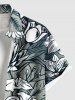 Flowers Leaf Tropical Print Plus Size Matching Hawaii Beach Outfit For Couples -  