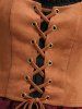 Plus Size Medieval Renaissance Peasant Corset Lace Up Layered Dress Tavern Maid Costume -  