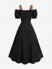 Plus Size Medieval Renaissance Peasant Corset Lace Up Layered Dress Tavern Maid Costume -  