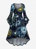 Sun Moon Star Print Plus Size Matching Hawaii Beach Outfit For Couples -  