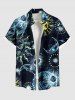 Sun Moon Star Print Plus Size Matching Hawaii Beach Outfit For Couples -  