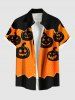 Halloween Pumpkin Tassel Dots Print Plus Size Matching Outfit For Couples -  