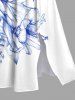 Plus Size Hibiscus Flowers Leaf Print Split Hawaii Midi Dress -  
