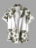 Hibiscus Flowers Tropical Leaf Print Plus Size Matching Hawaii Beach Outfit For Couples -  