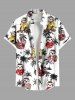 Coconut Tree Sloth Print Plus Size Matching Hawaii Beach Outfit For Couples -  