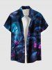 Ombre Skull Butterfly Print Plus Size Matching Outfit For Couples -  