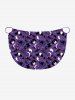 Halloween Pumpkin Wizard Ghost Moon Star Ombre Galaxy Print Plus Size Matching Outfit For Couples -  
