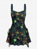 Halloween Wizard Pumpkin Print Matching Outfit For Couples -  