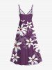 Ombre Hibiscus Flower Print Plus Size Matching Hawaii Beach Outfit For Couples -  