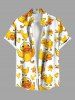 Ducks Print Plus Size Matching Hawaii Beach Outfit For Couples -  