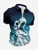 Dinosaur Skeleton Ombre Sky Print Plus Size Matching Outfit For Couples -  