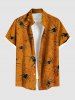 Halloween Spider Web Insect Print Plus Size Matching Outfit For Couples -  