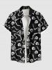 Halloween Skeleton Skull Print Plus Size Matching Outfit For Couples -  
