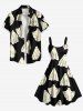 Plus Size Halloween Ghost Print Tank Dress -  