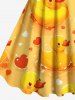 Plus Size Ducks Heart Print Hawaii Tank Dress -  