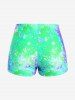 Plus Size Lip Printed Padded Boyleg Strappy Tankini Swimsuit -  
