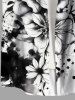 Flowers Ink Painting Splatter Print Plus Size Matching Hawaii Beach Outfit For Couples -  