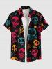 Skull Star Bone Print Plus Size Matching Outfit For Couples -  