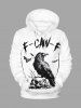 Halloween Skull Crow Bat Print Plus Size Matching Outfit For Couples -  